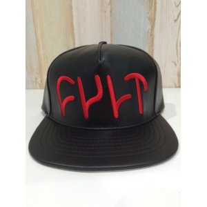 画像:  CULT LEATHER LOGO CAP